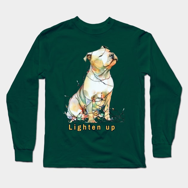 Lighten up Pit bull Long Sleeve T-Shirt by ZogDog Pro